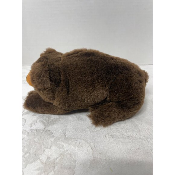 Brown Plush Bear Stuffed Animal Toy By On Time Promotions 8" Soft & Cuddly For K - Picture 6 of 8